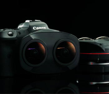 Canon ha presentato il nuovo obiettivo VR 3D stereoscopico a 180 gradi