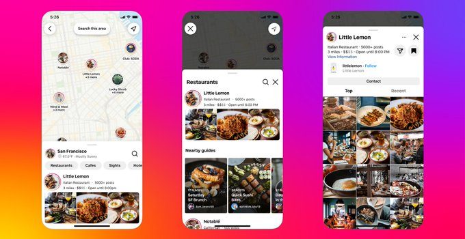 Instagram ha attivato la nuova funzione di ricerca sulle mappe