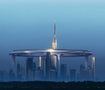 Znera Space ha proposto un nuovo concept architettonico intorno al Burj Khalifa nel centro di Dubai